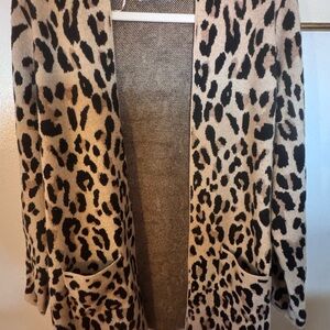 Nine West Animal Print Cardigan